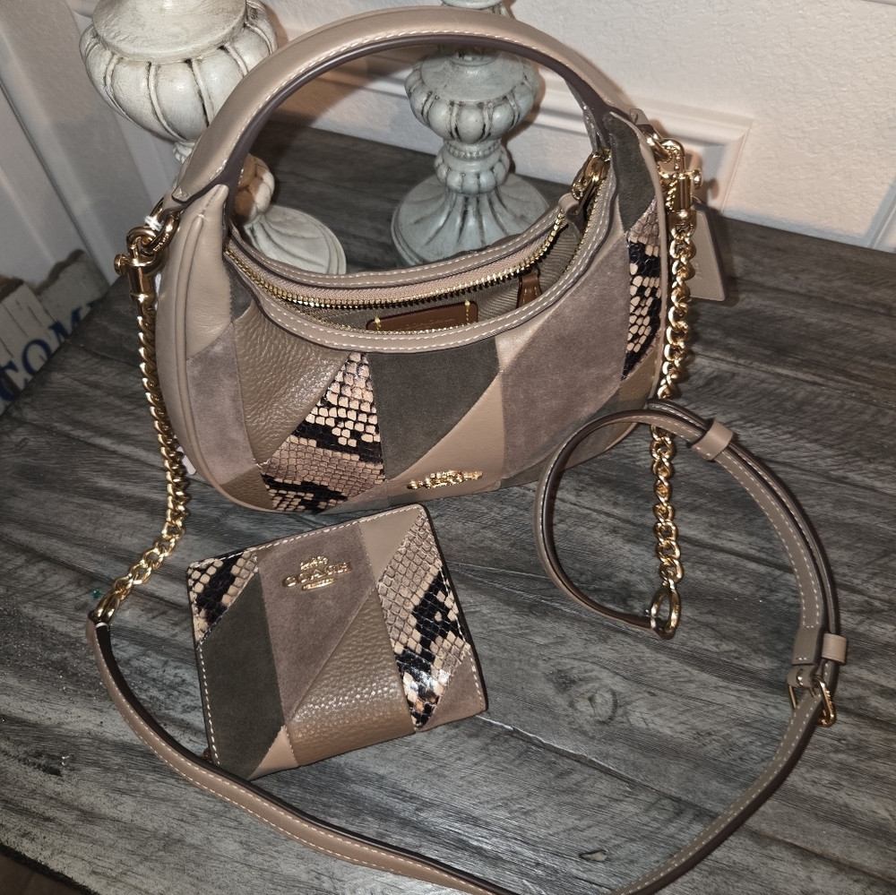 Coach Patchwork Handbag and Wallet Set NWT